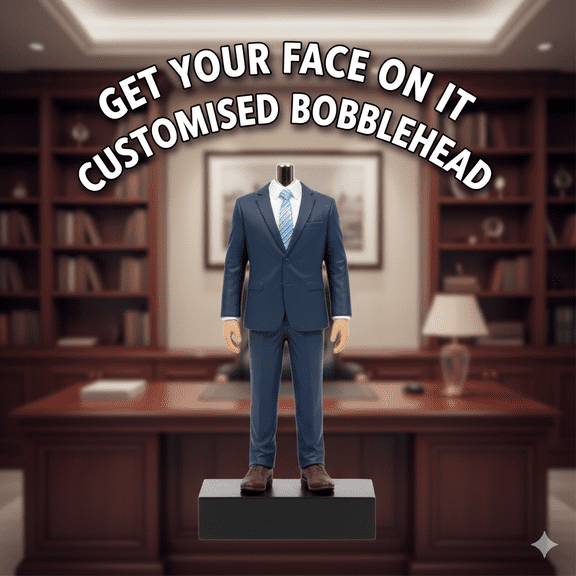 Corporate Suit Bobblehead - Custom Professional Gift