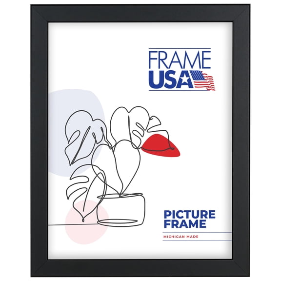 4x5 Picture Frame, Black Corporate Style 72048, 0.75 Inch MDF with Glass, Wall Display