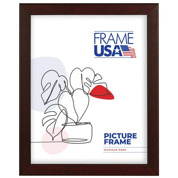 Corporate Thin Red Mahogany 13x17 Inch Picture Frame