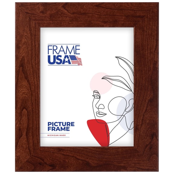 16x20 Picture Frame Brown Corporate Wide, 74031, 2 Inch MDF, Plexiglass, Wall Display