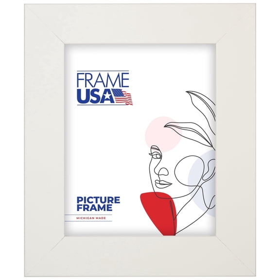 14x18 Picture Frame White Corporate Wide, 74074, 2 Inch MDF, Plexiglass, Wall Display