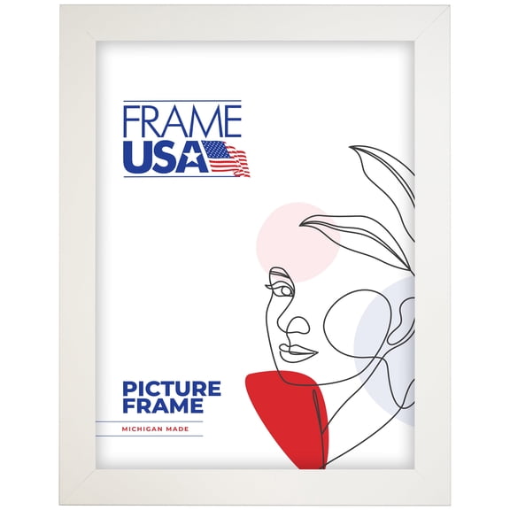 18x24 Picture Frame White Corporate Wide, 74074, 2 Inch MDF, Plexiglass, Wall Display