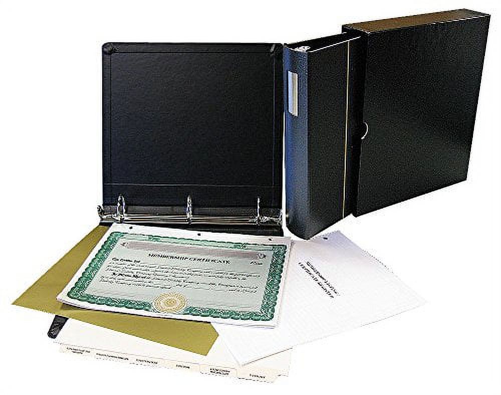 Corporate kit VP Combo Binder, Slipcase, Stock Certificates, Index