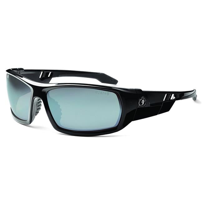 Corporation  Skullerz Odin Safety Glasses - Black Frame & silver Lens, Nylon