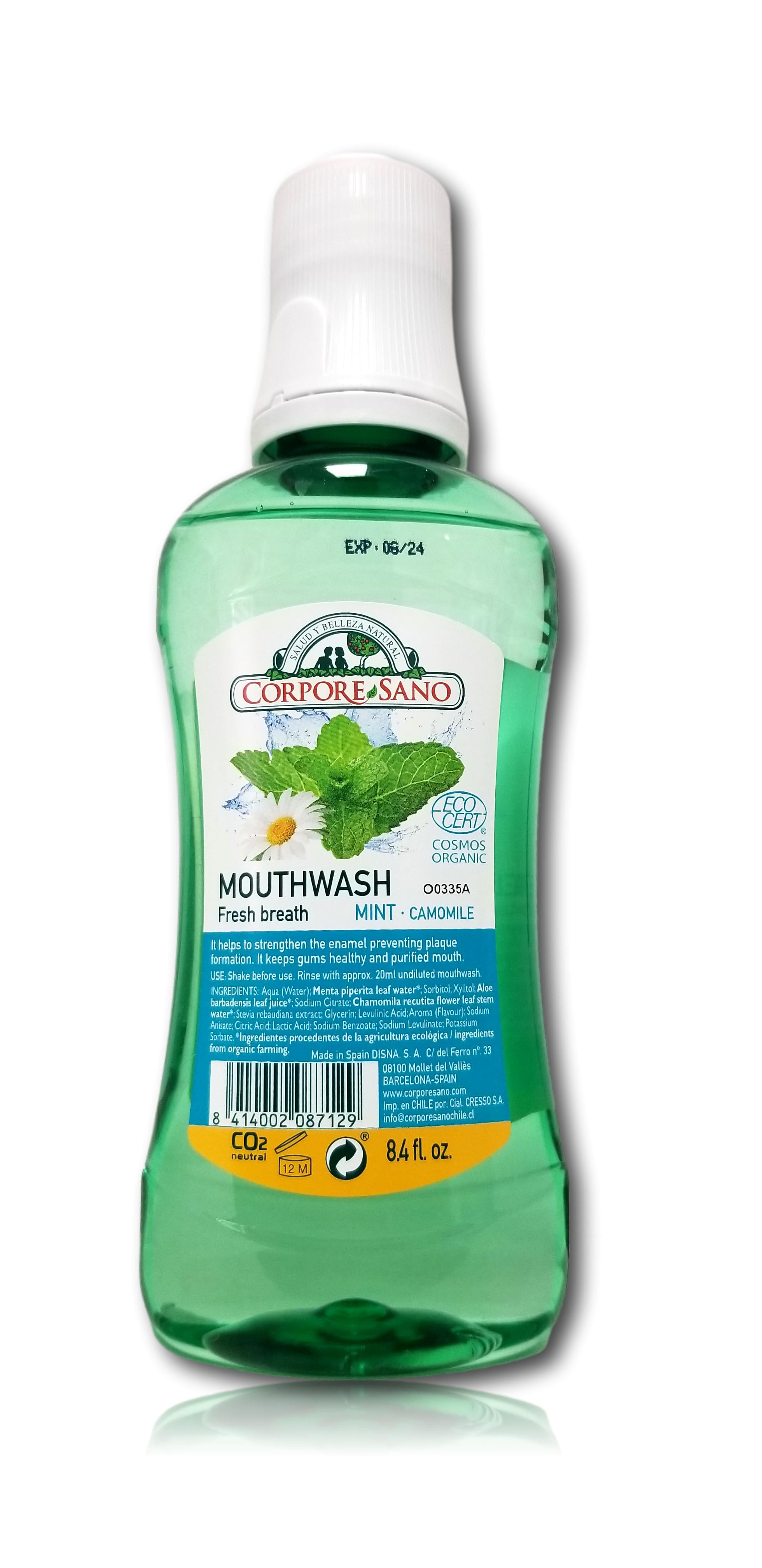 The Breath Co Clean Mint Oral Rinse Healthy Gums 500ML