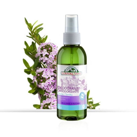 Corpore Sano Natural Deodorant Spray Thyme-CERTIFIED ORGANIC-NO PARABENS/ALUMINIUM-150 ml/5 fl oz