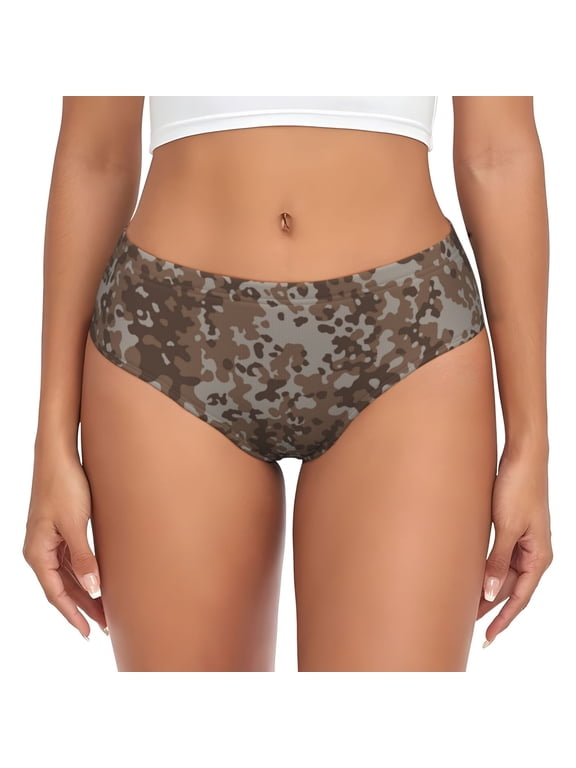 Corps Camouflage Bikini Panties Stretch Cool 3D printed Underwear for Women Small
