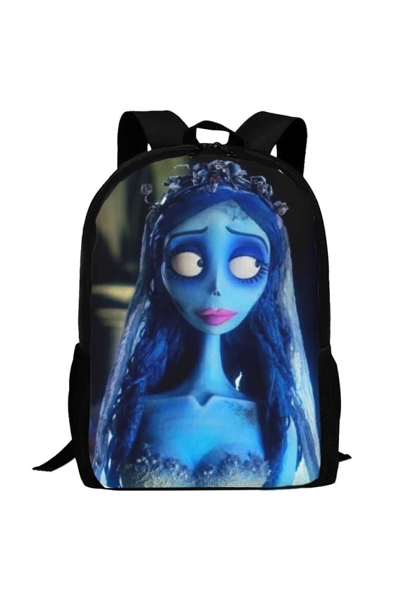 Corpse Bride Backpack,3d Print Laptop Backpack Lightweight Casual Daypack Bookbag Multi-Function Travel Backpack 16.5 In