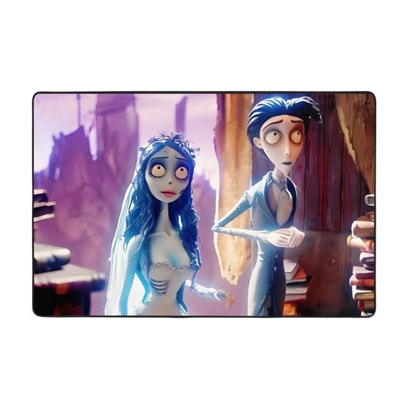 Corpse Bride Doormat Bath Mats, Soft and Absorbent Bath Rugs, Non-Slip Shower Carpet for Bathroom Floor, Tub and Shower, Living Room, Yoga 36"X24"