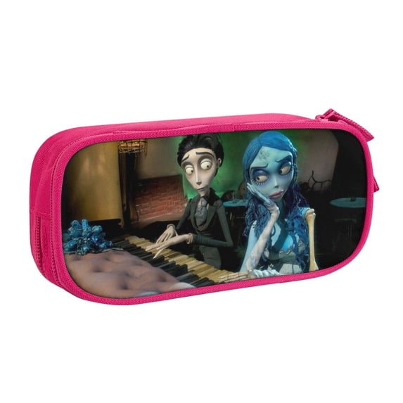 Corpse Bride Big Capacity Pencil Case, Large Storage Pencil Pouch Pen Case Bag with Zipper, Pencil Case for Office Supplies