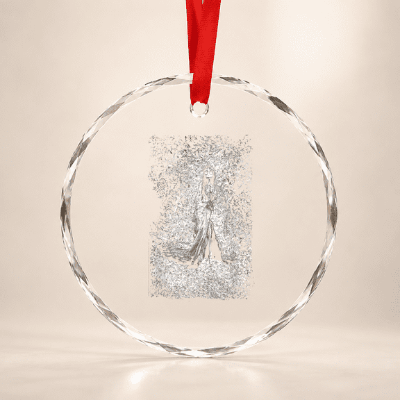 Corpse Bride Bird Dissolve Glass Ornament Holiday Tree Decoration