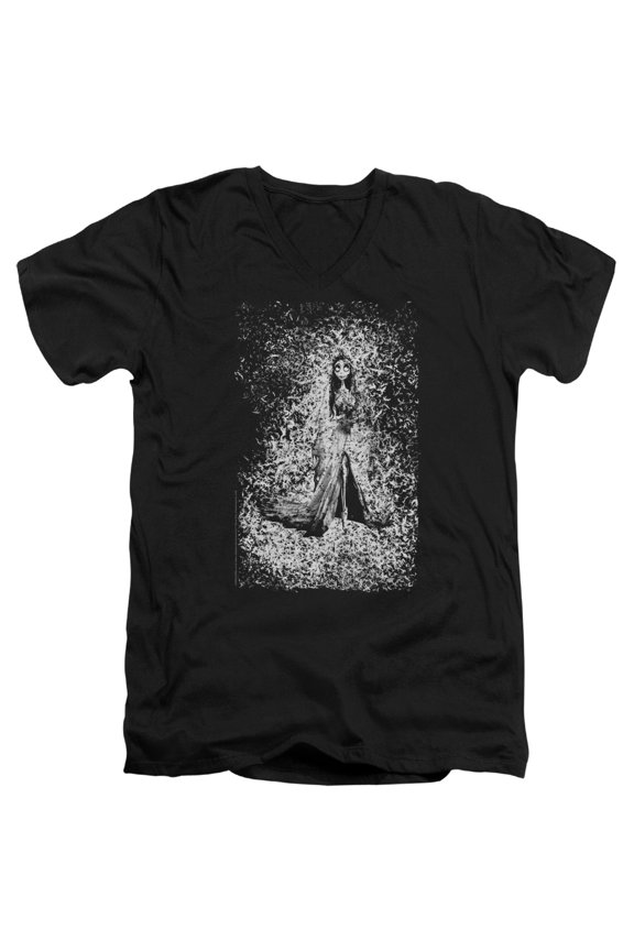 Corpse Bride - Bird Dissolve - Slim Fit V Neck Shirt - Large