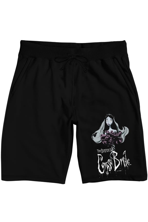Corpse Bride Black Lounge Shorts - Medium