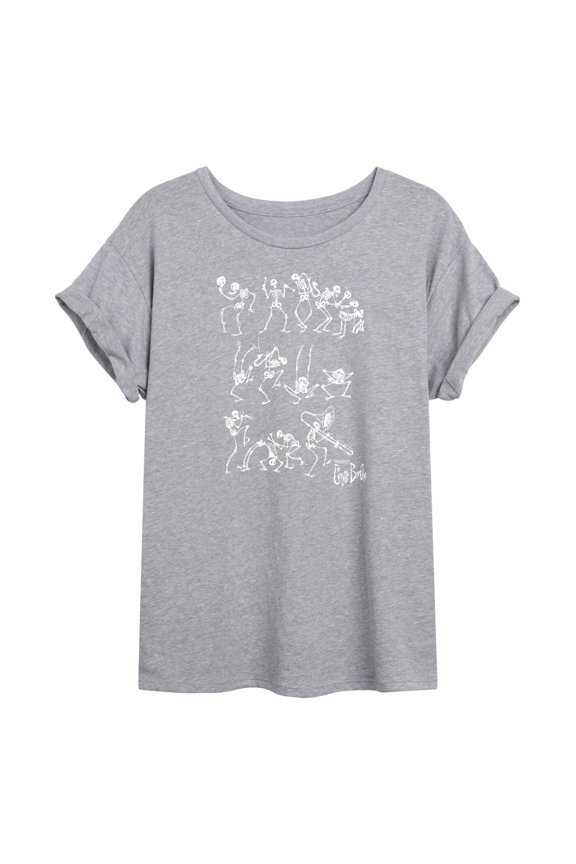 - Bones Dancing the Scare Away - Juniors Ideal Flowy Muscle T-Shirt