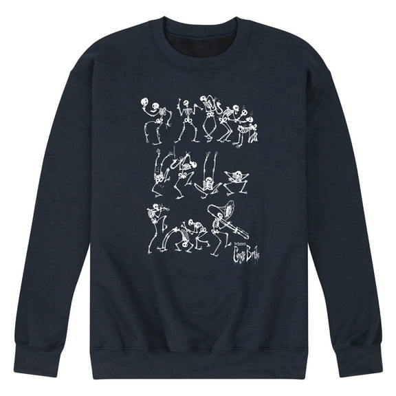 Corpse Bride - Bones Dancing the Scare Away - Men's Crew Neck Fleece Pullover