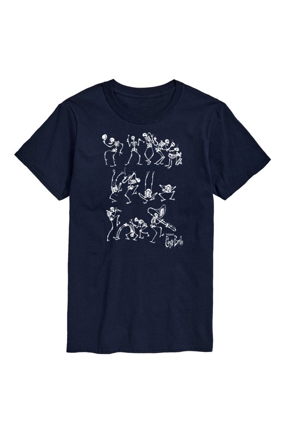 - Bones Dancing the Scare Away - Men's Short Sleeve Graphic T-Shirt