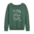 thumbnail image 1 of Corpse Bride - Bones Dancing the Scare Away - Women's Lightweight French Terry Long Sleeve Shirt, 1 of 5