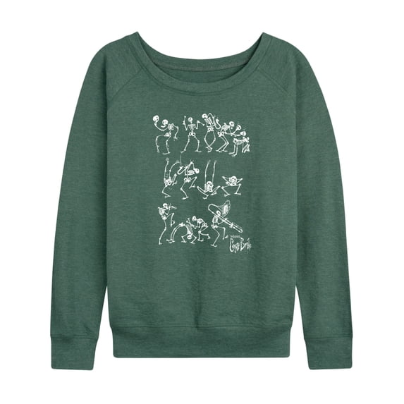 Corpse Bride - Bones Dancing the Scare Away - Women's Lightweight French Terry Long Sleeve Shirt