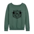 thumbnail image 1 of Corpse Bride - Bride Portrait with Crows & Skulls - Women's Lightweight French Terry Long Sleeve Shirt, 1 of 5