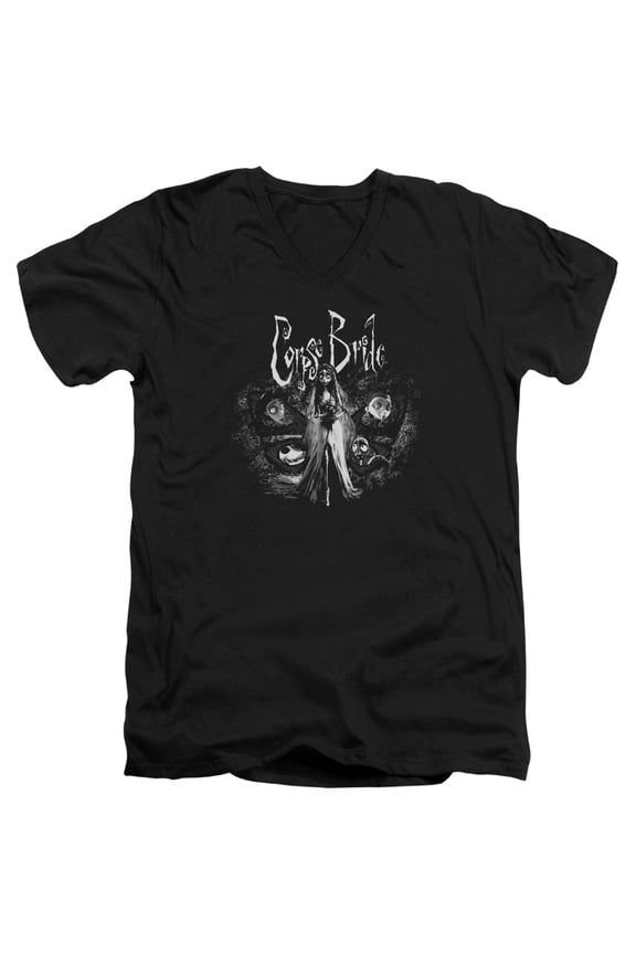 Corpse Bride - Bride To Be - Slim Fit V Neck Shirt - Small