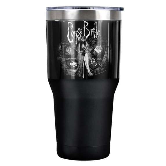Corpse Bride Bride To Be Stainless Steel Tumbler 30 oz Coffee Travel Cup, Vacuum Insulated & Double Wall with Leakproof Sliding Lid