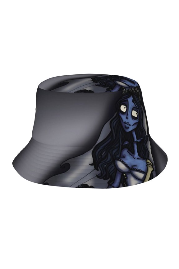 Corpse Bride Bucket Hat Beach Sun Hat For Women Men, Beach Caps Reversible Lightweight Outdoor Cap For Beach Travel Headwear