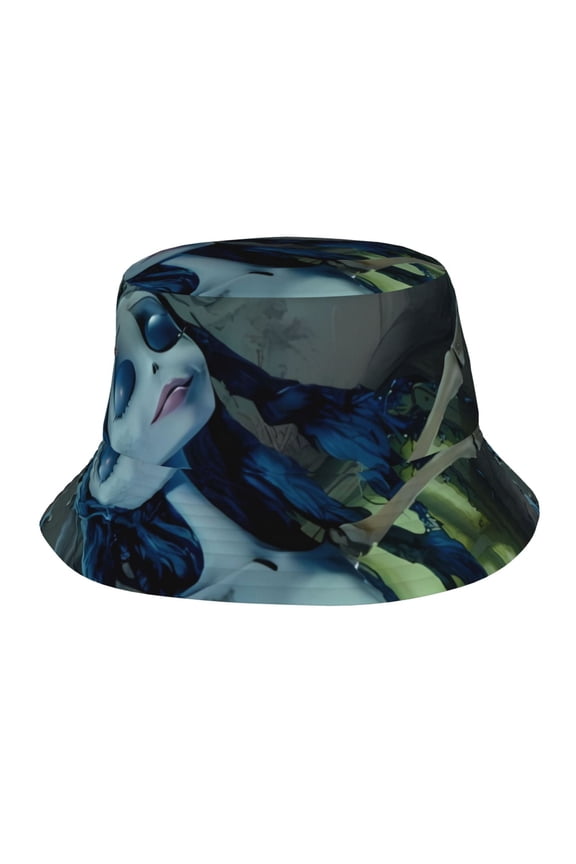Corpse Bride Bucket Hat Beach Sun Hat For Women Men, Beach Caps Reversible Lightweight Outdoor Cap For Beach Travel Headwear