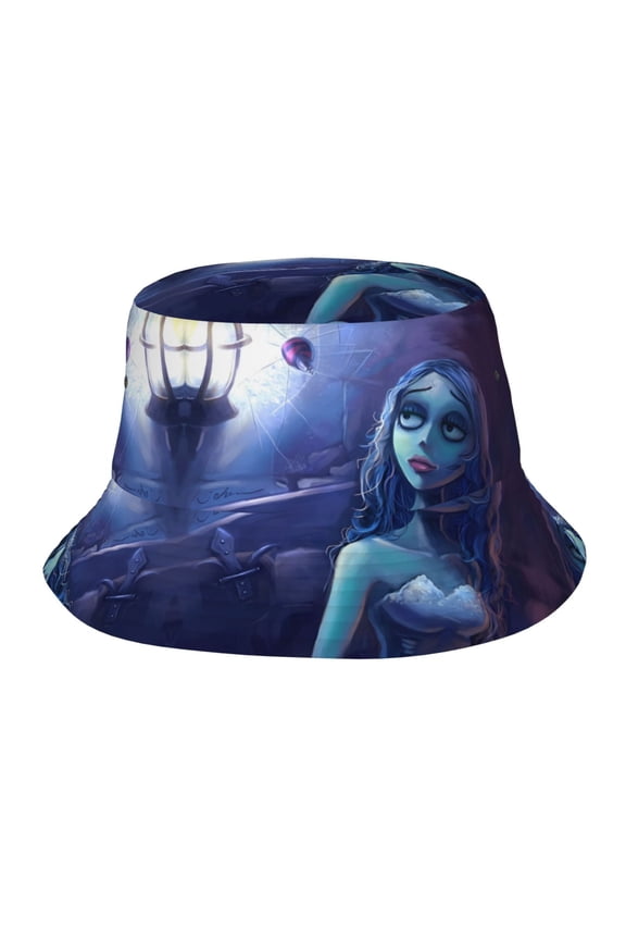 Corpse Bride Bucket Hat Beach Sun Hat For Women Men, Beach Caps Reversible Lightweight Outdoor Cap For Beach Travel Headwear