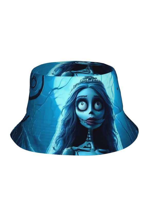 Corpse Bride Bucket Hat Beach Sun Hat For Women Men, Beach Caps Reversible Lightweight Outdoor Cap For Beach Travel Headwear