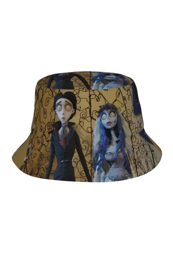 Corpse Bride Bucket Hat Beach Sun Hat For Women Men, Beach Caps Reversible Lightweight Outdoor Cap For Beach Travel Headwear