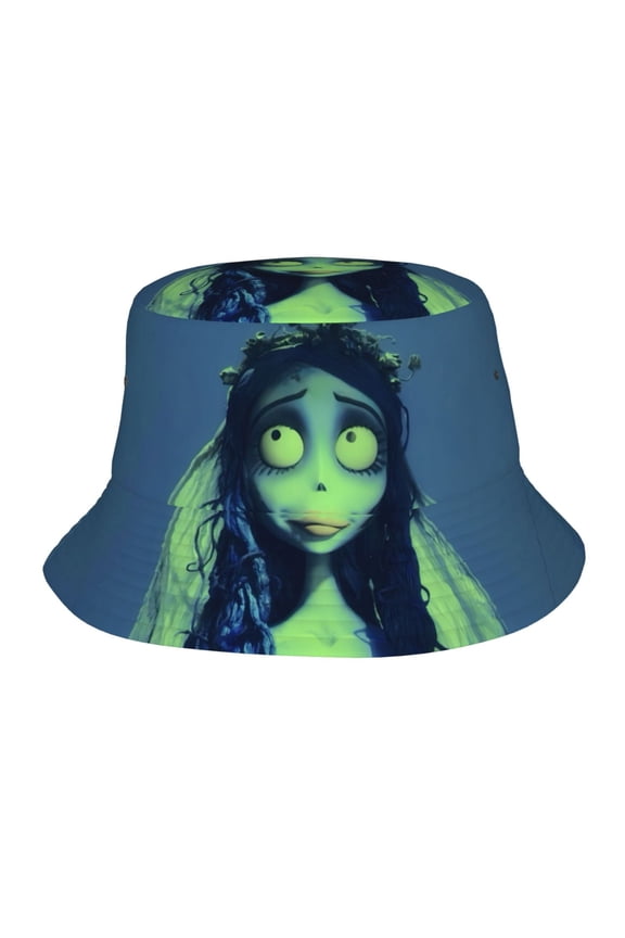 Corpse Bride Bucket Hat Beach Sun Hat For Women Men, Beach Caps Reversible Lightweight Outdoor Cap For Beach Travel Headwear