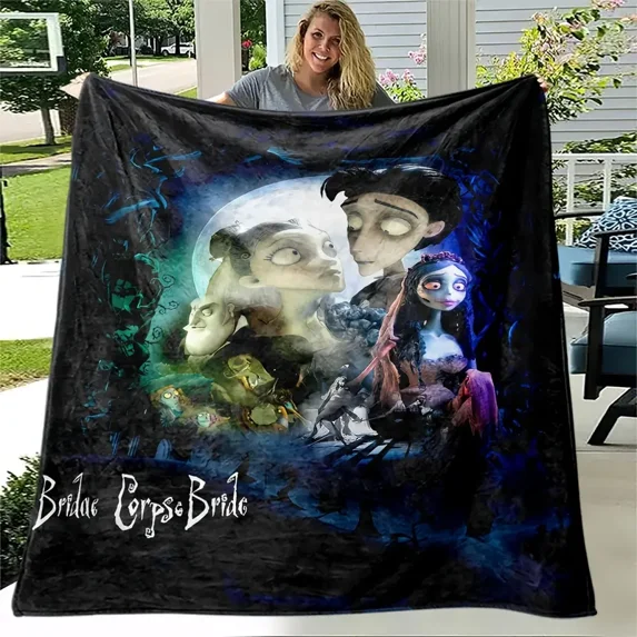 Corpse Dicuration Corpse Bride Classic Fleece Throw Blanket, Ultra Soft Wrinkle-Resistant ...