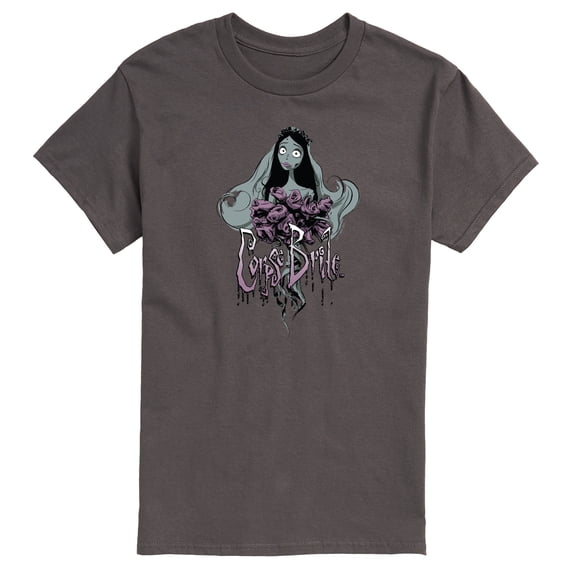 Corpse Bride - Dying Roses in Hand - Men's Short Sleeve Graphic T-Shirt