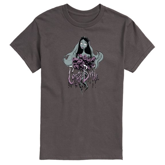 Corpse Bride - Dying Roses in Hand - Men's Short Sleeve Graphic T-Shirt