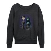Corpse Bride - Haunted Groom & Bride - Womens Lightweight French Terry Long Sleeve Shirt