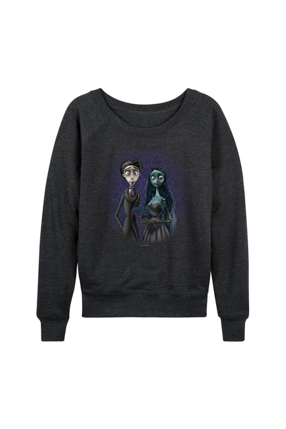 - Haunted Groom & Bride - Women's Lightweight French Terry Long Sleeve Shirt