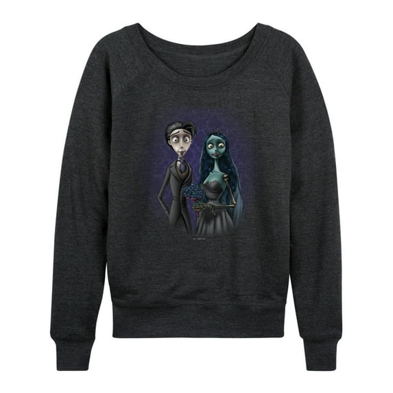 Corpse Bride - Haunted Groom & Bride - Women's Lightweight French Terry Long Sleeve Shirt