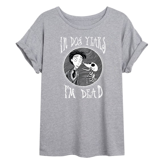 Corpse Bride - I'm Dead In Dog Years - Juniors Ideal Flowy Muscle T-Shirt