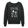 thumbnail image 1 of Corpse Bride - I'm Dead In Dog Years - Women's Lightweight French Terry Long Sleeve Shirt, 1 of 5
