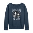thumbnail image 1 of Corpse Bride - I'm Dead In Dog Years - Women's Lightweight French Terry Long Sleeve Shirt, 1 of 5