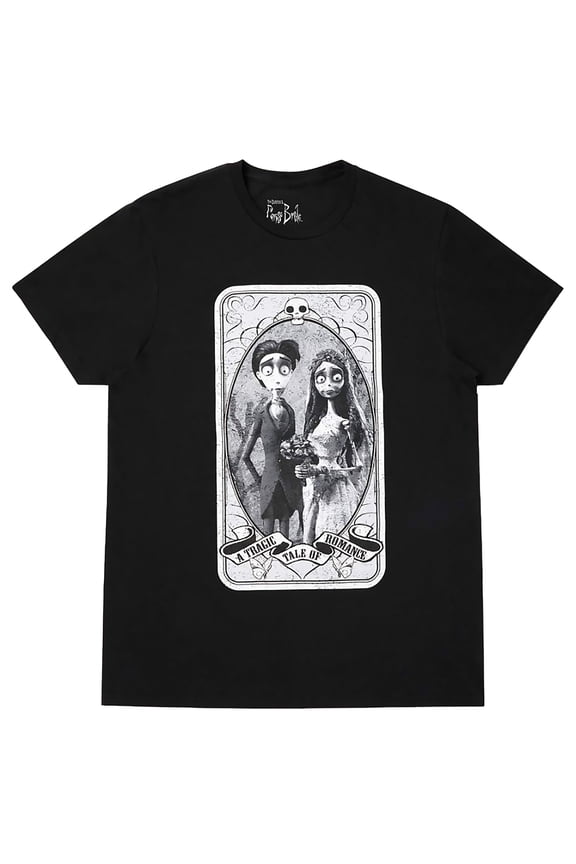 Corpse Bride Men's Tarot card Tragic Tale Of Romance Short Sleeve T-shirt