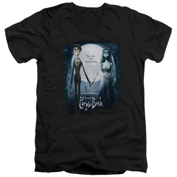 Corpse Bride - Poster - Slim Fit V Neck Shirt - Large