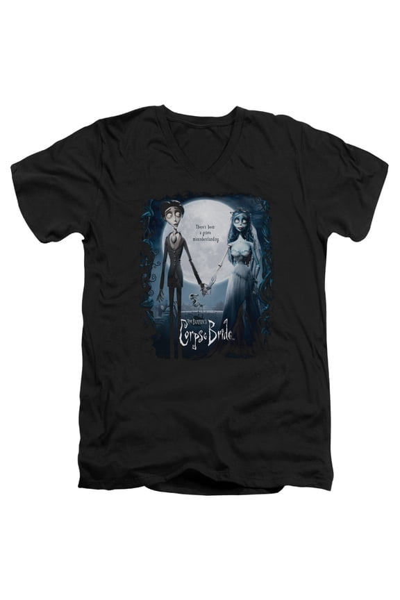 Corpse Bride - Poster - Slim Fit V Neck Shirt - Large