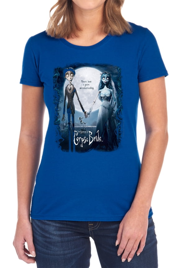 Corpse Bride Poster Women's T Shirt, Royal, Medium