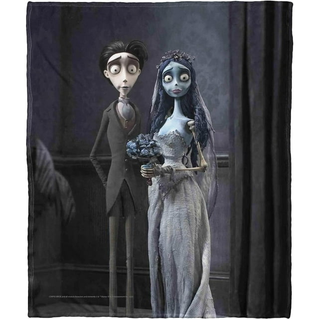 Corpse Bride Silk Touch Throw Blanket,, Marriage Portrait