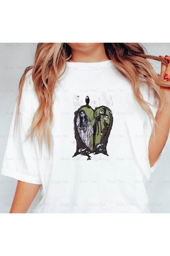 Corpse Bride The Stop Motion Animated Movie Tree Heart Scene New Unisex T-Shirt, up to 5XL