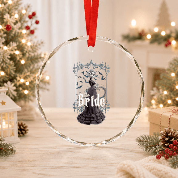 Corpse Bride The Victoria Everglot Goth Portrait Glass Ornament