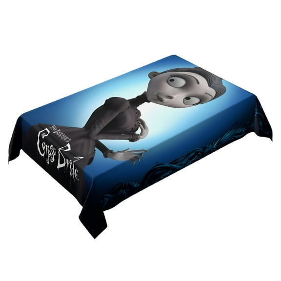 Corpse Bride Themed Square Tablecloth 54 * 72 Inches Durable Stylish
