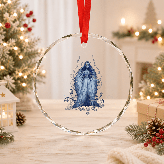 Corpse Bride Vines Glass Ornament