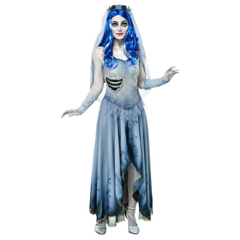 Skeleton Bride Grey White Adult Costume Female Skeleton Bride Grey White Adult Costume Female